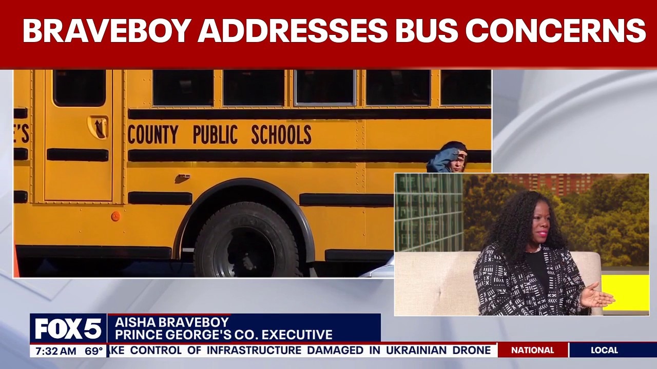 Prince George’s County Executive Aisha Braveboy addresses school bus transportation concerns