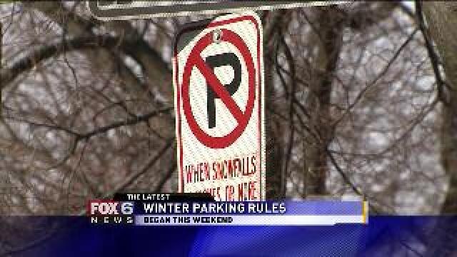 Winter parking regulations now in effect