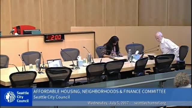 Affordable Housing, Neighborhoods & Finance Committee