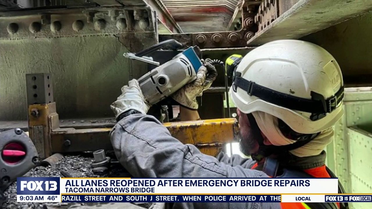 Tacoma Narrows Bridge reopens after emergency repairs 
