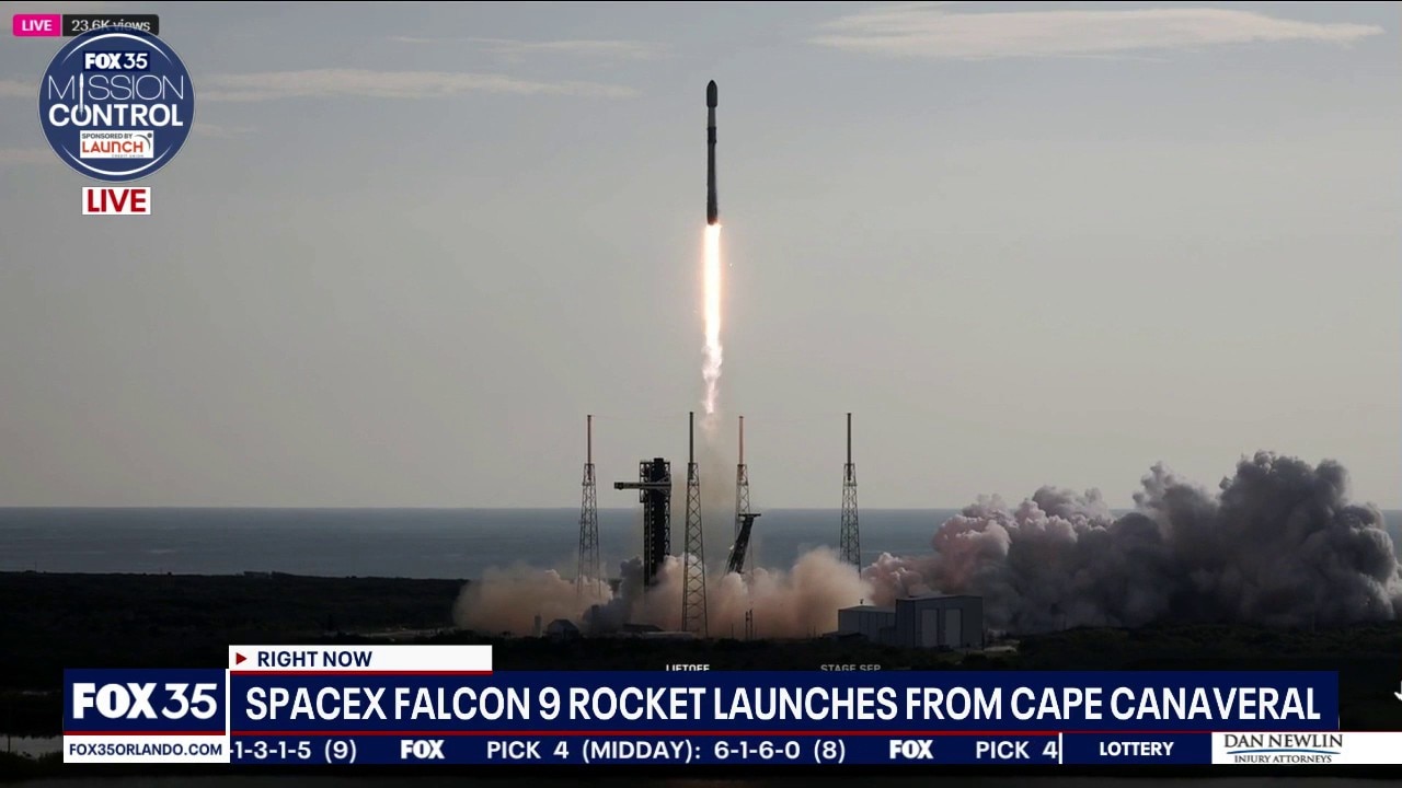 SpaceX Falcon 9 rocket launches from Cape Canaveral
