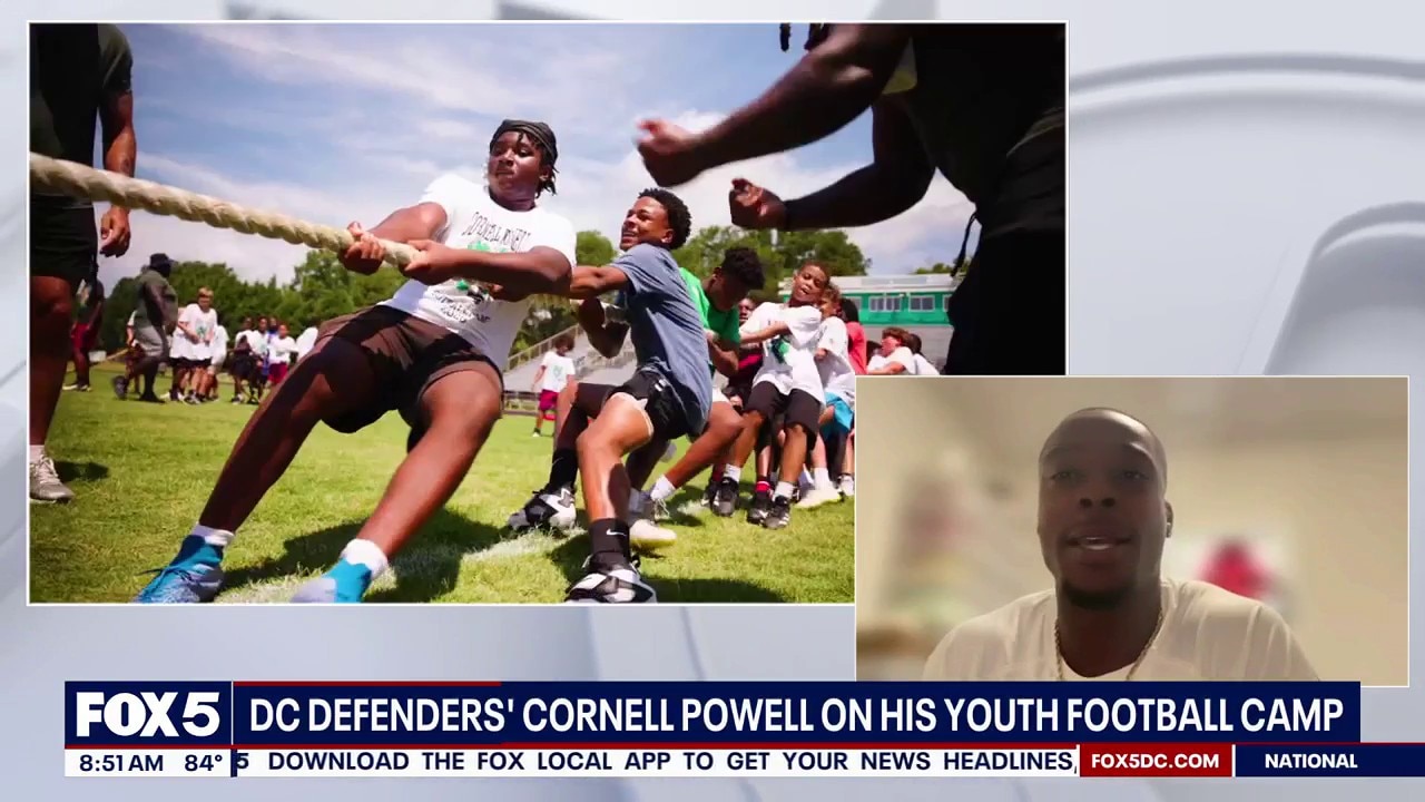 DC Defenders' Cornell Powell On His Youth Football Camp
