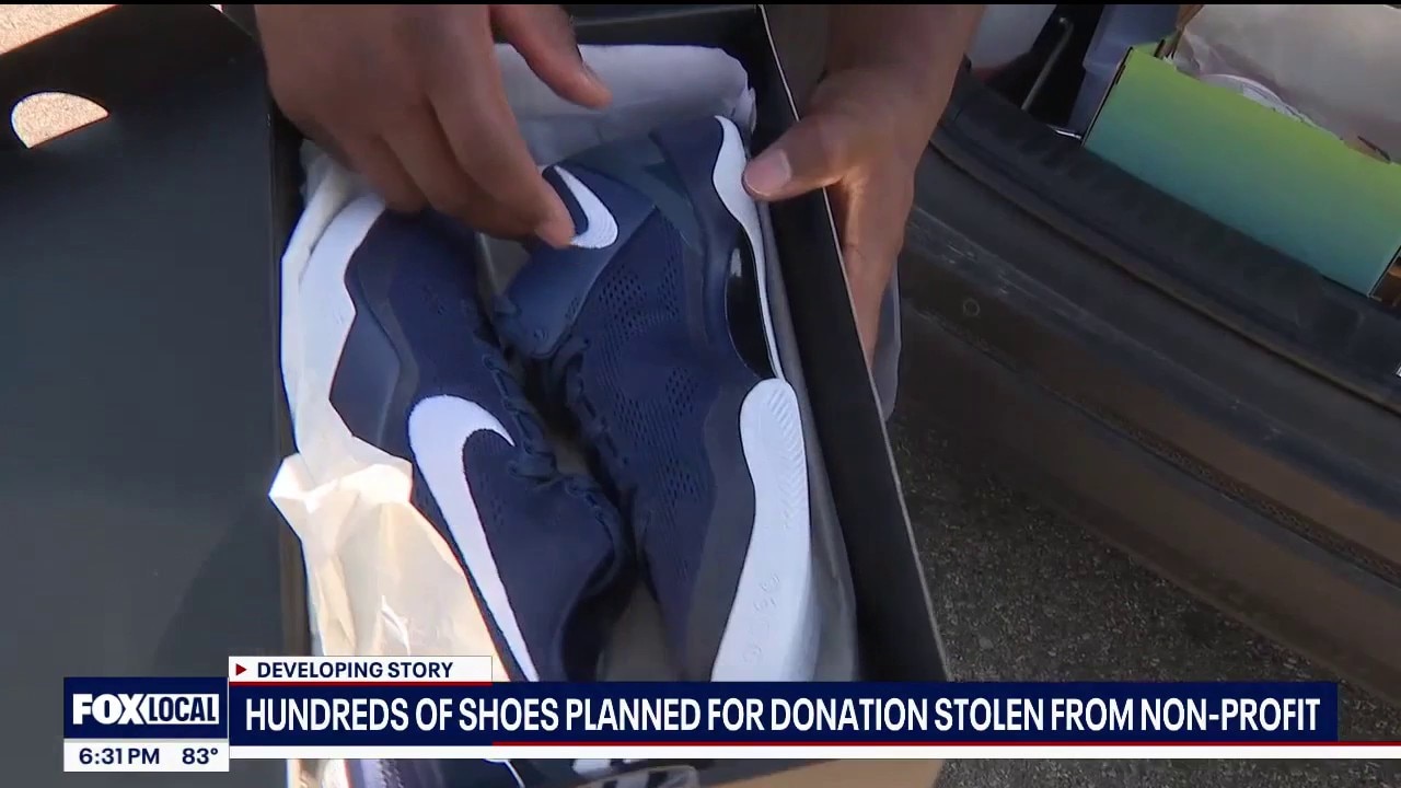 More than 400 pairs of donated basketball shoes were stolen after about 900 pairs were delivered for Northwest Goldberg Cares' annual HOOPFEST giveaway