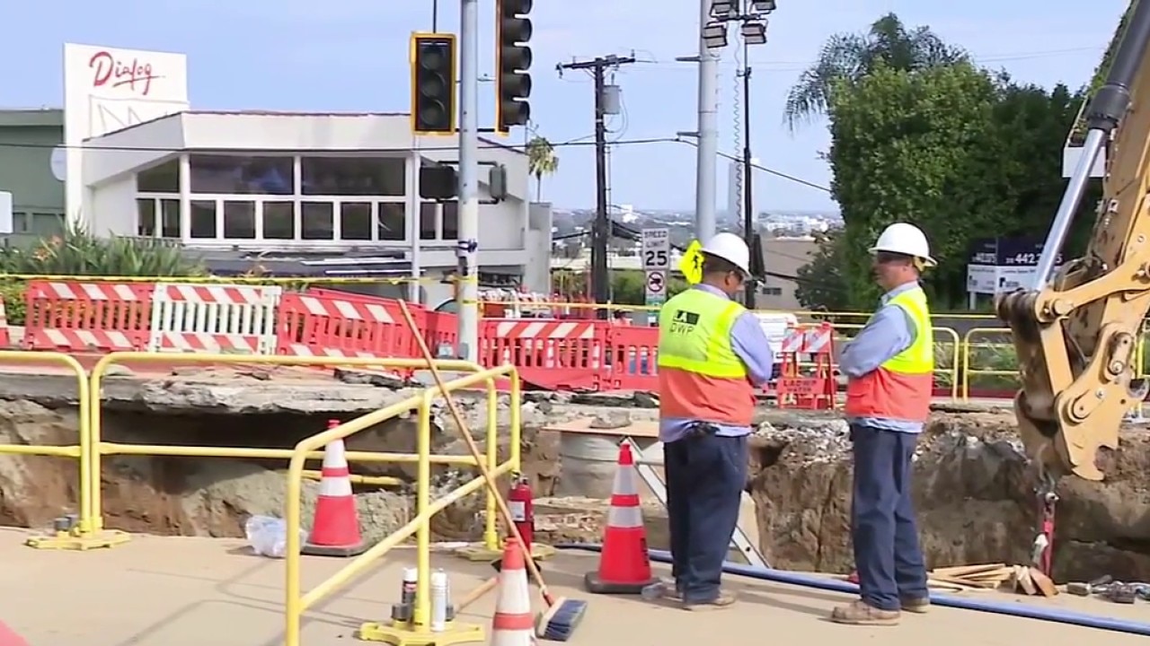 Ruptured water line replaced in West Hollywood
