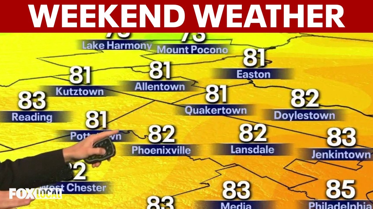 Weather Authority: Philly weekend forecast looks bright before Monday storms return