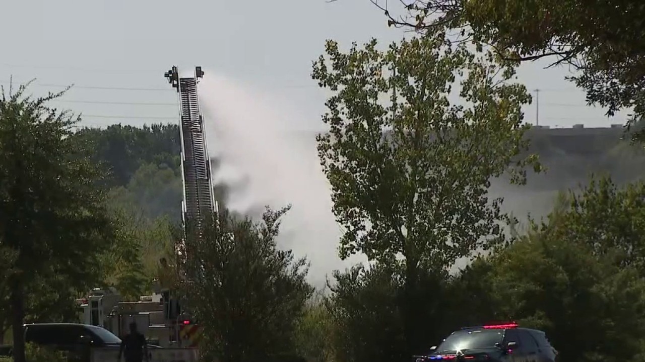 Grass fire at Centre Creek Drive and Cross Park Drive