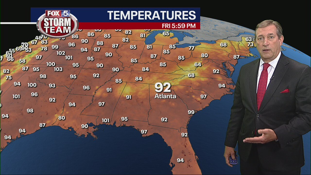 Friday evening forecast