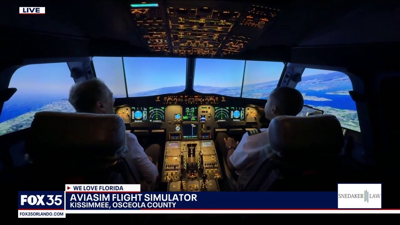 AviaSim flight simulator attraction in Kissimmee