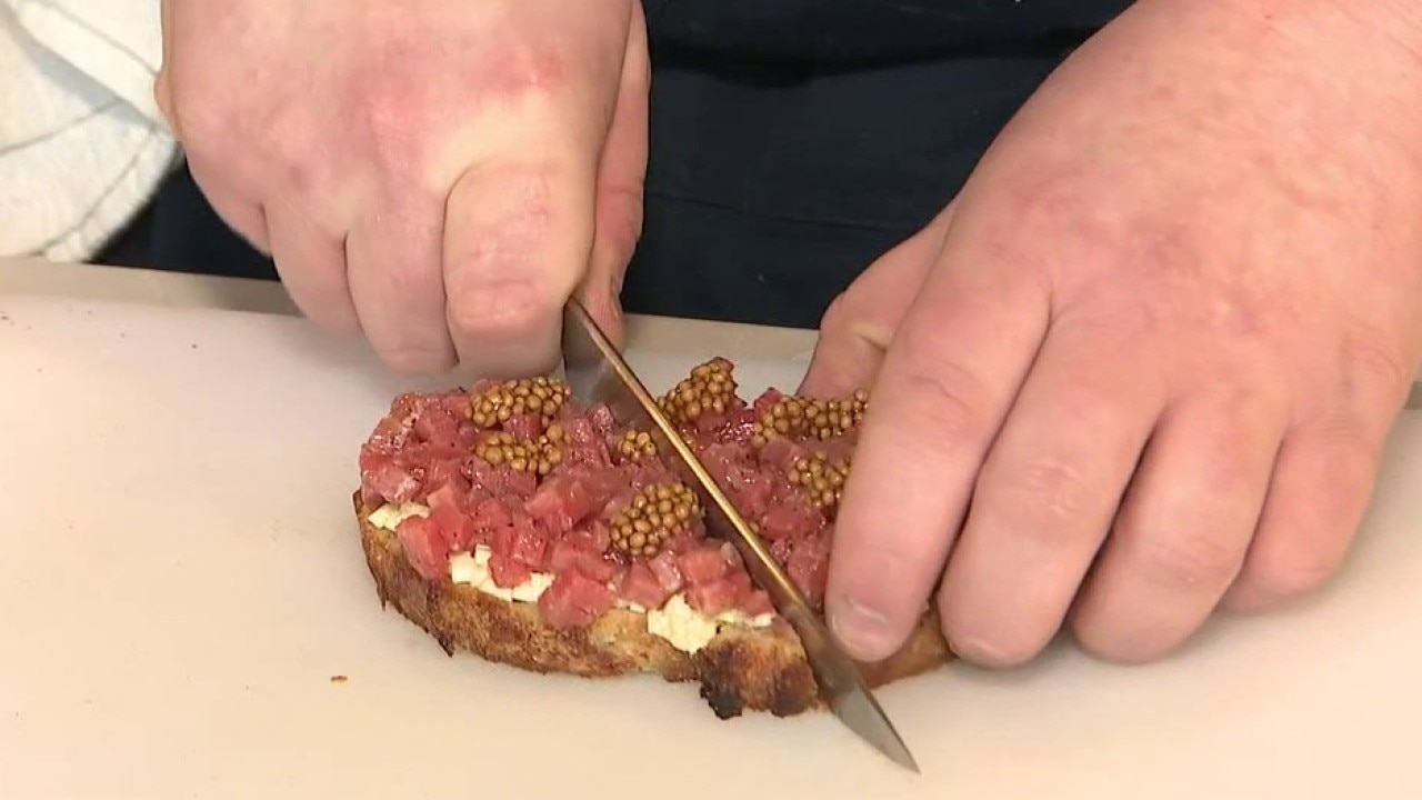 Beef tartare at CASSIS