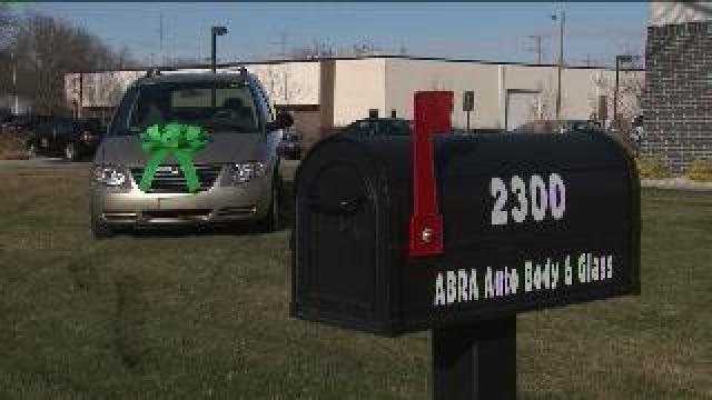 Military family receives minivan