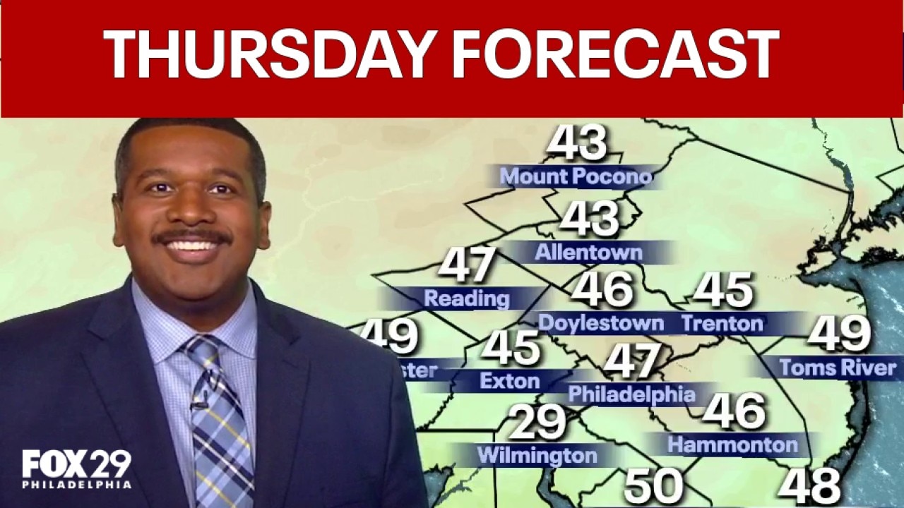 Philadelphia weather: Thursday evening forecast