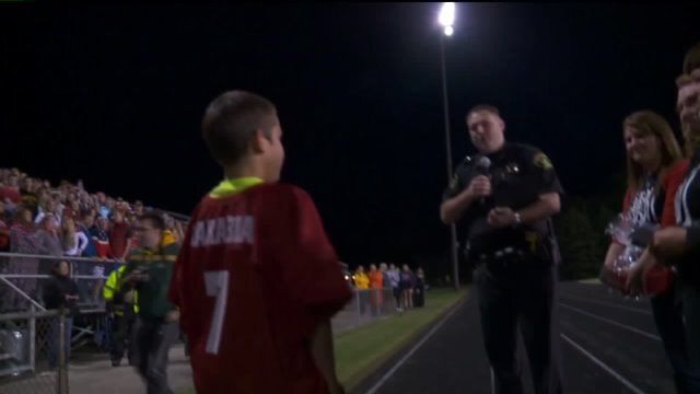 11-year-old humble hero honored for saving woman's life
