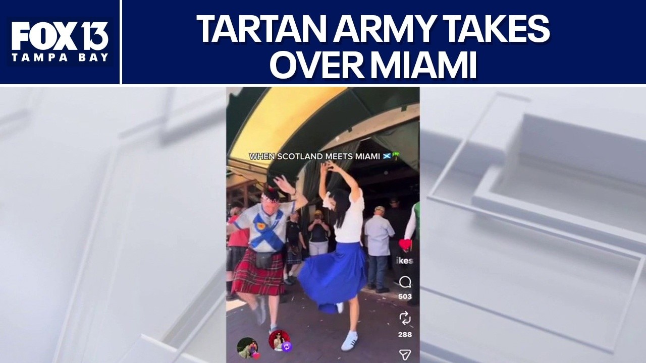 Scotland's Tartan Army takes over Miami
