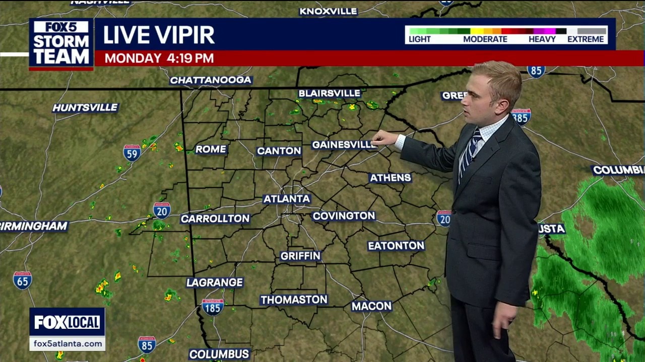 Monday afternoon forecast
