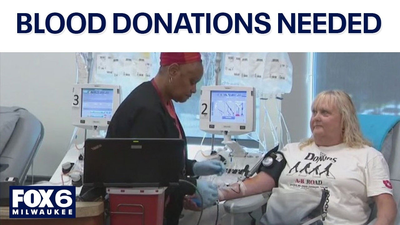 Blood donations needed in southeast Wisconsin