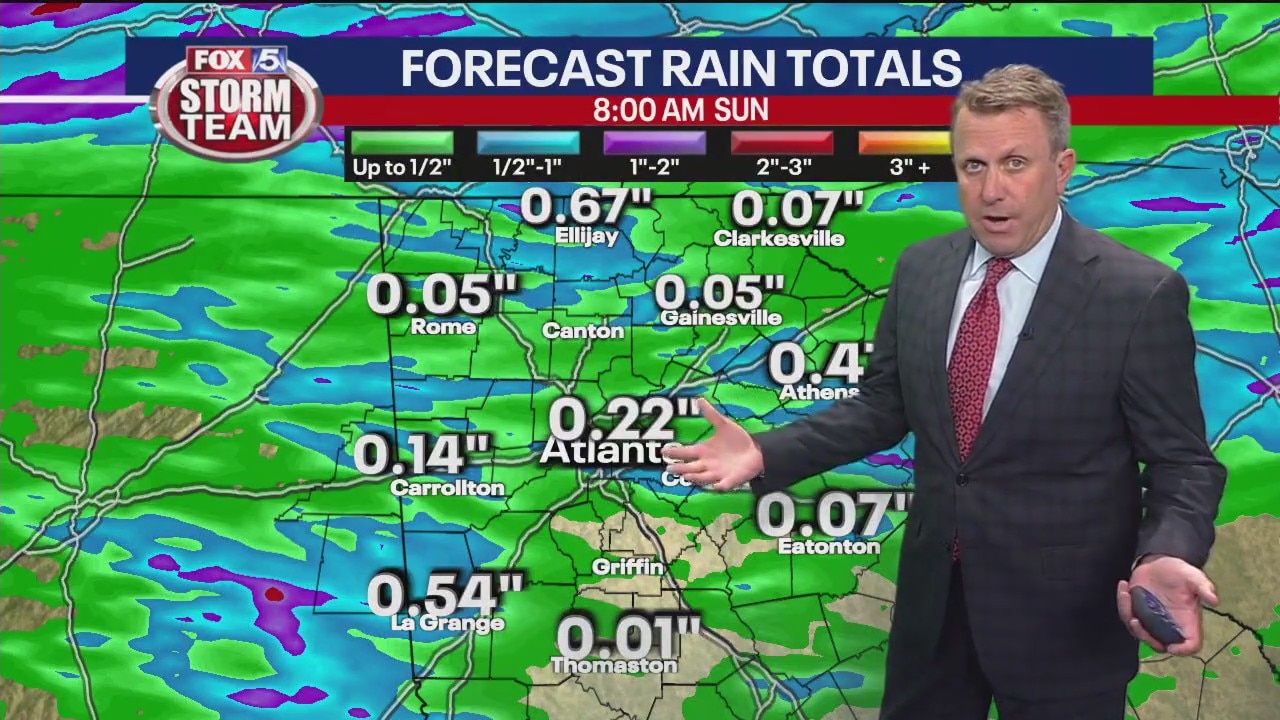 Friday night forecast update