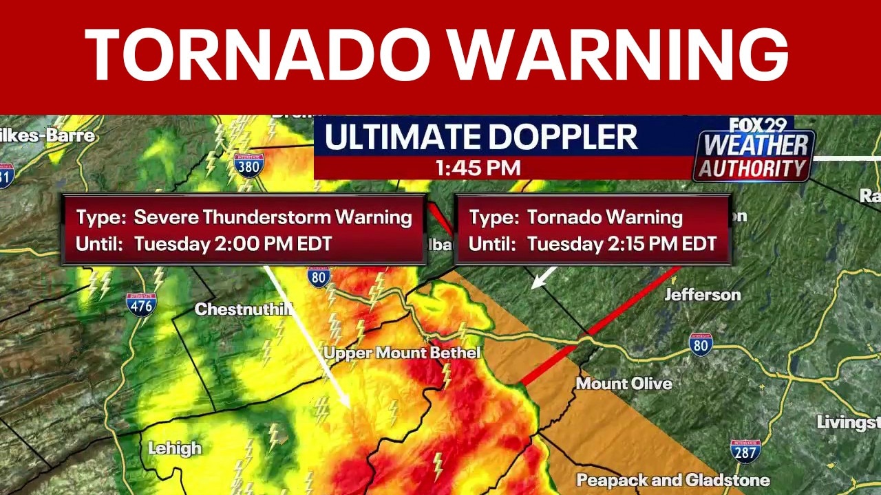 Tornado warning issues for several counties 