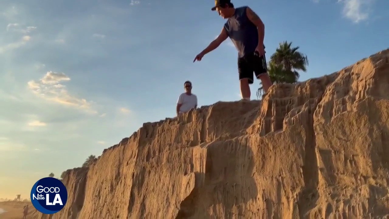 Marie swell causes dramatic beach erosion