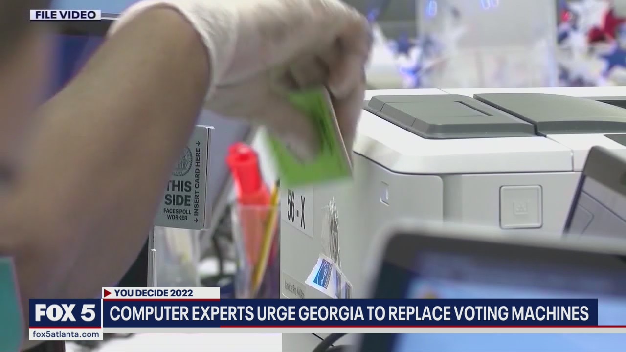 Computer experts urge Georgia to replace voting machines
