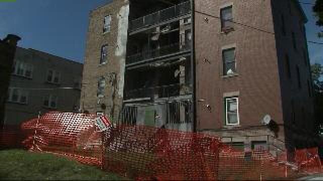 DNS visits building where porch collapsed Thursday