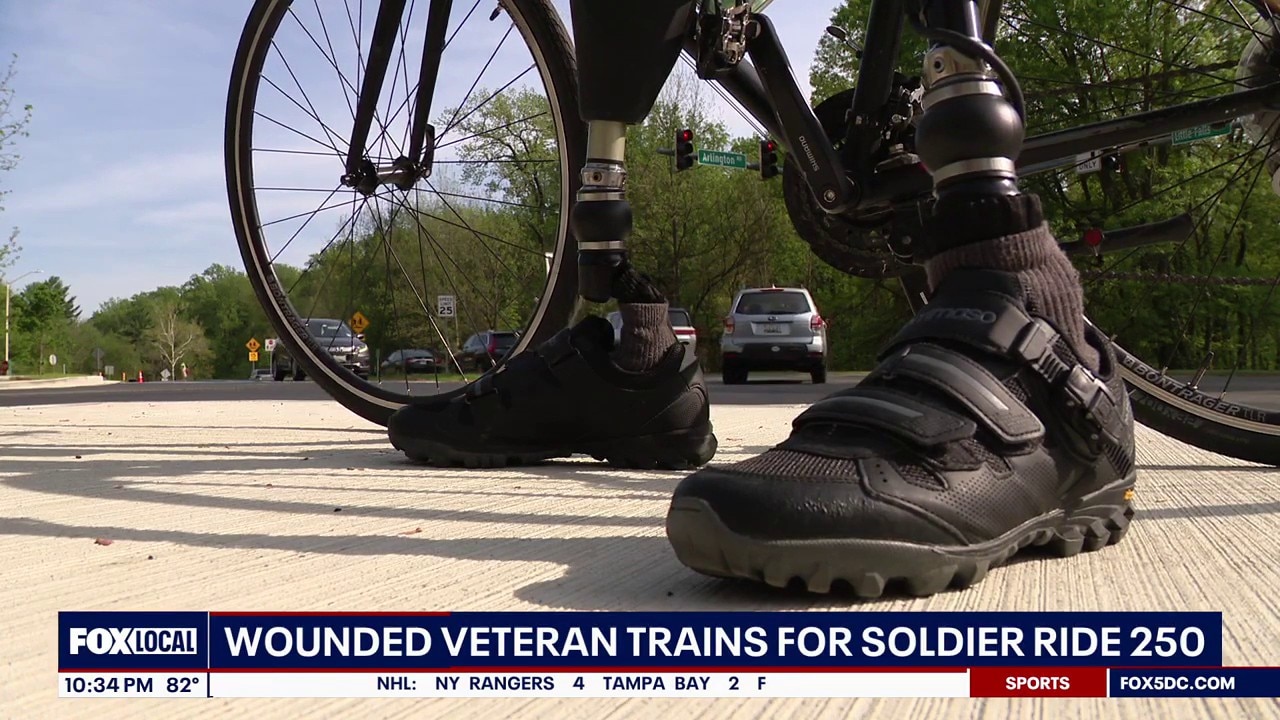 Local veteran, double amputee trains for Soldier Ride 250