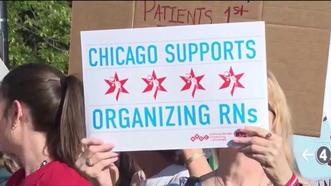 Chicago-area nurses strike as contract dispute, OB cuts spark protests