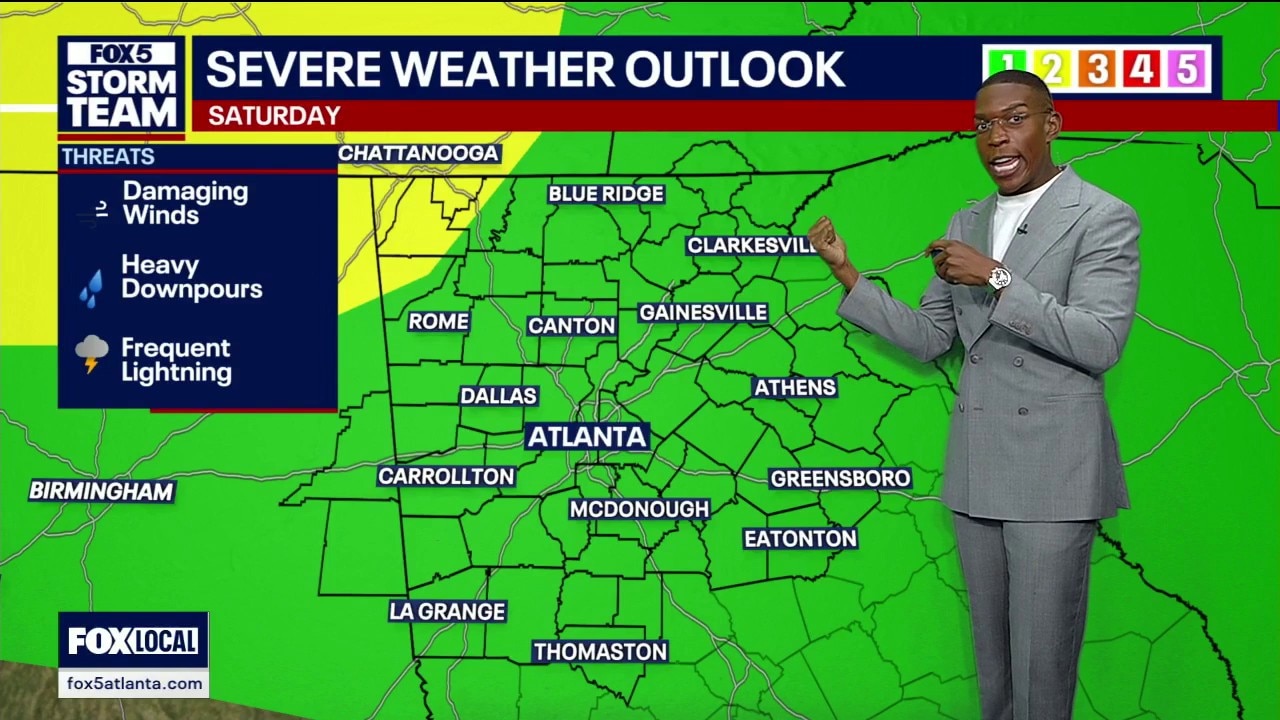 Friday evening forecast