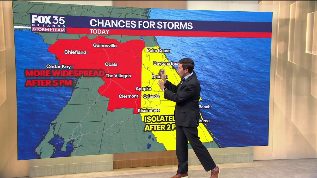 Orlando AM Weather Forecast: Storm chances for remainder of Memorial Day weekend