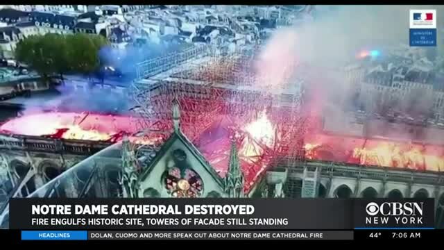Officials survey Notre Dame damage