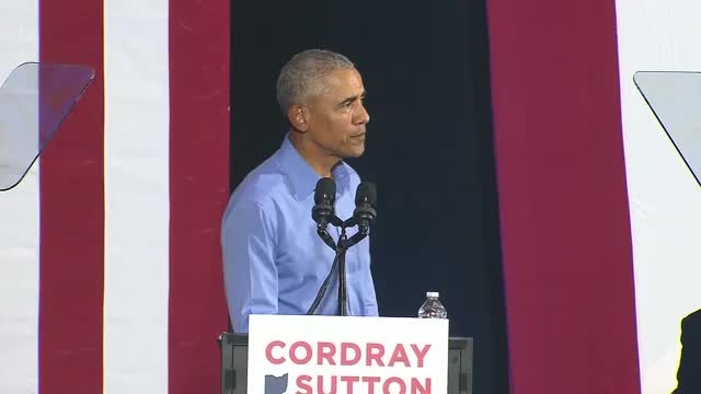 OBAMA: WE HAVE TO RESTORE SANITY TO OUR POLITICS