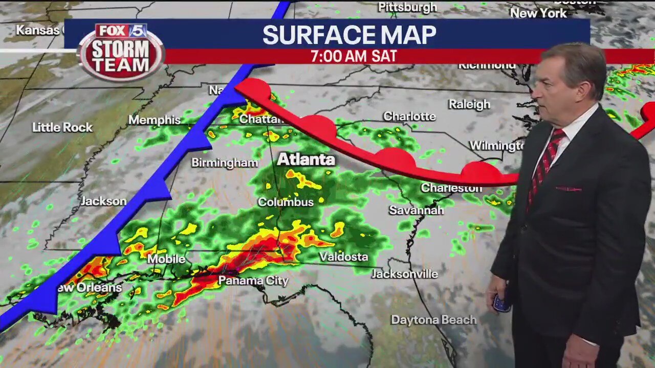 Friday evening forecast