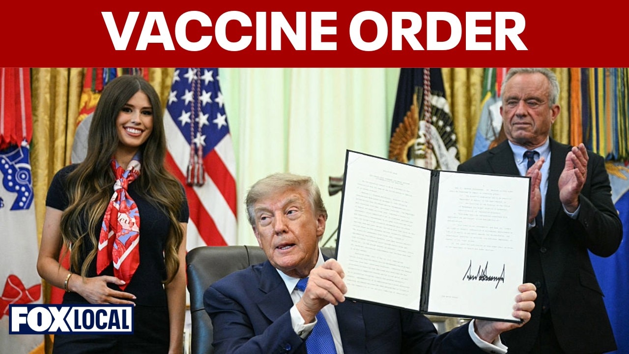 Trump signs order recommending spaced childhood vaccines, separate MMR shots