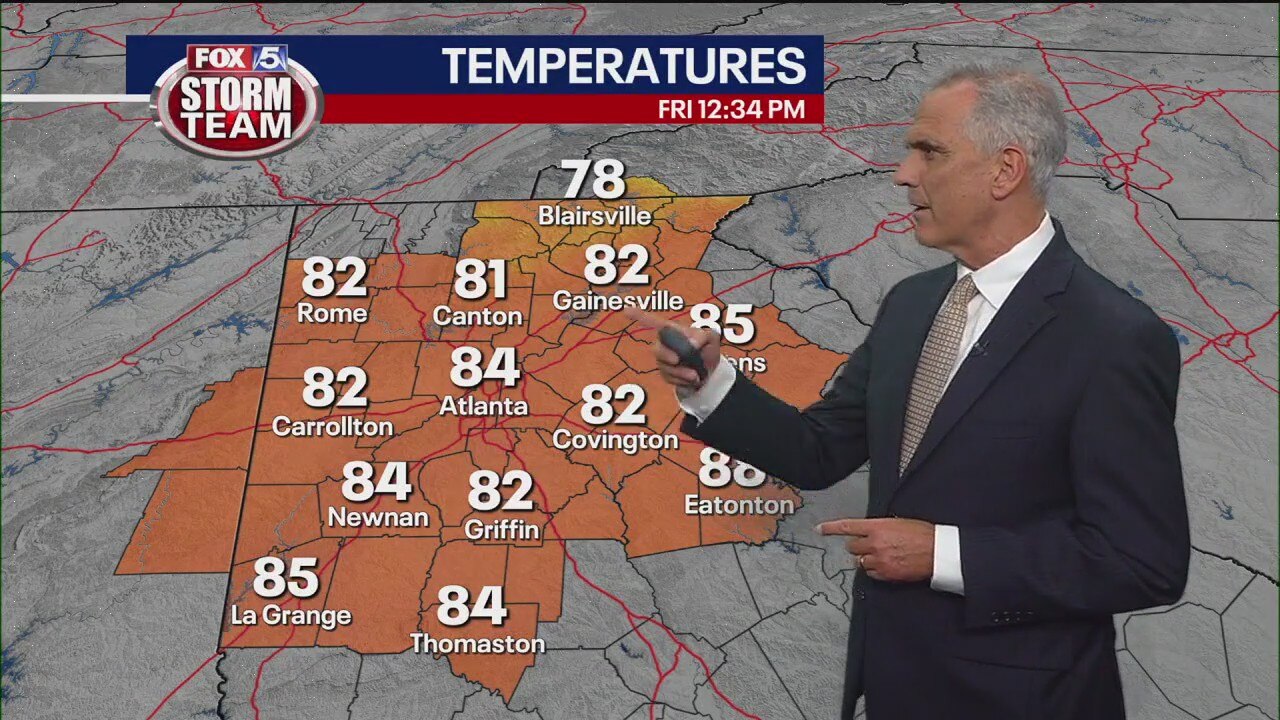 Friday midday forecast