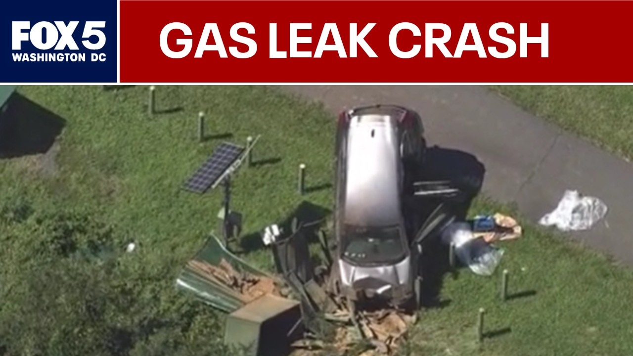 Wrong-way driver strikes Fairfax County gas pipe
