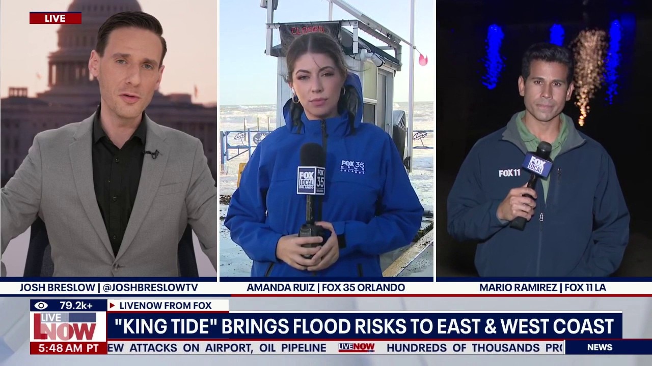 King Tide swamps parts of east & west coasts 