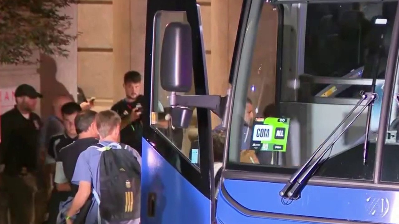 Argentina team arrives for Wold Cup semifinal