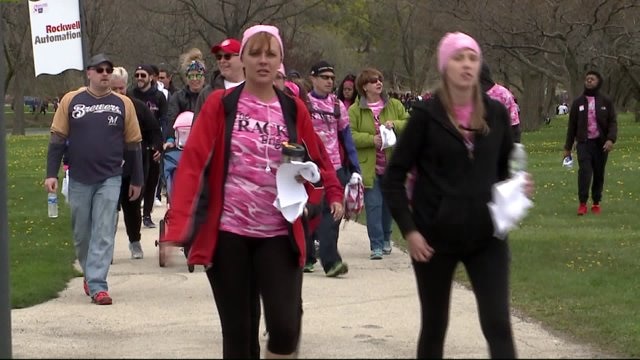 Thousands head to Milwaukee`s lakefront to make Strides Against Breast Cancer