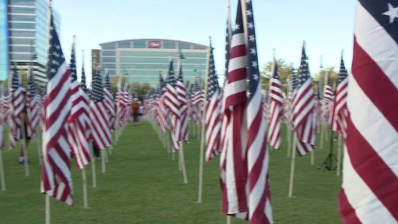 Flags honor 9/11 victims at Tempe Beach Park