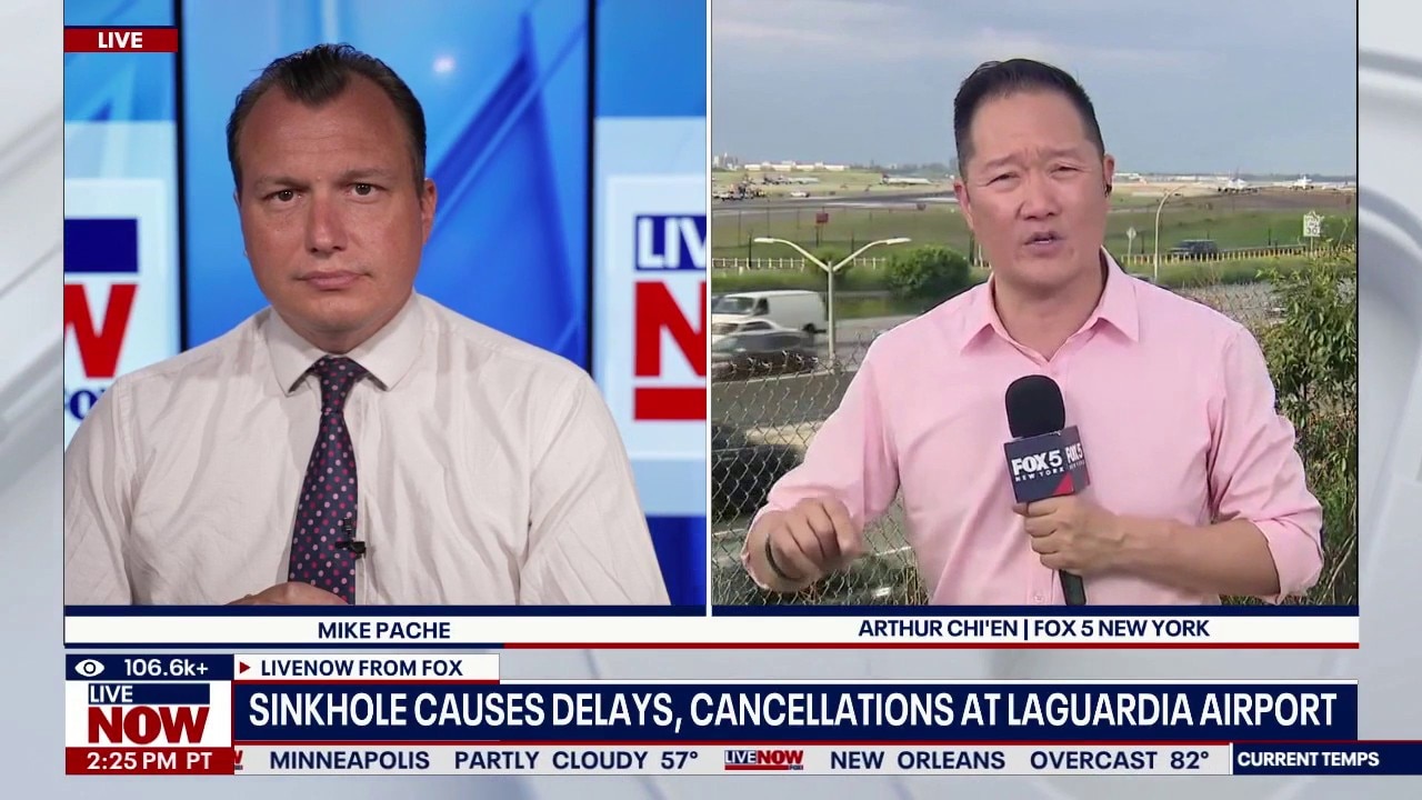 Cancellations at LaGuardia after sinkhole discovered 