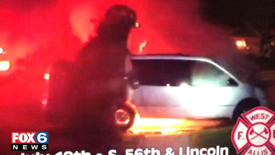 West Allis car fire