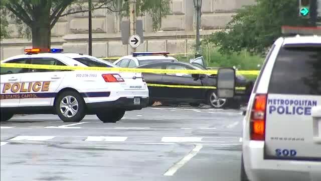 Suspicious vehicle crashes into U.S. Capitol Police cruiser