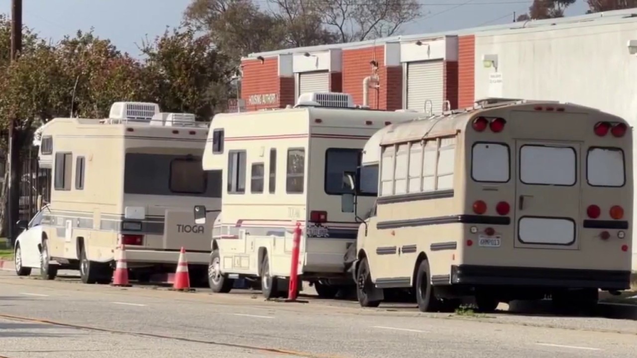 RV encampment grows outside LA Housing Agency