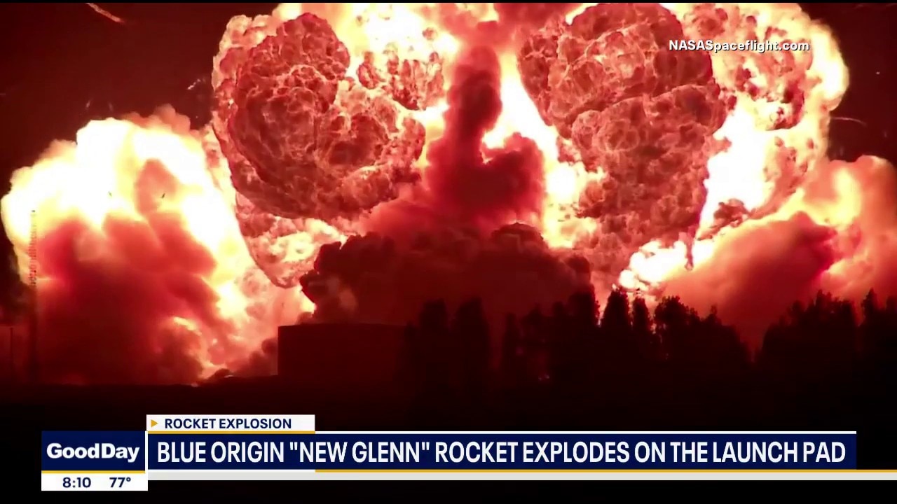 Blue Origin rocket explodes in Cape Canaveral