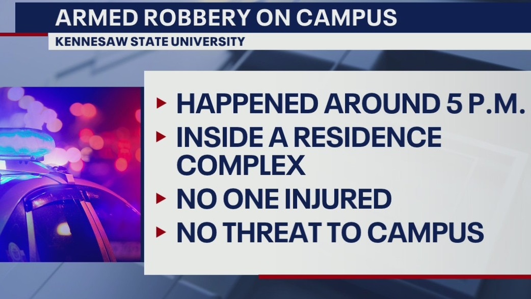 Search for Kennesaw State armed robbery suspect