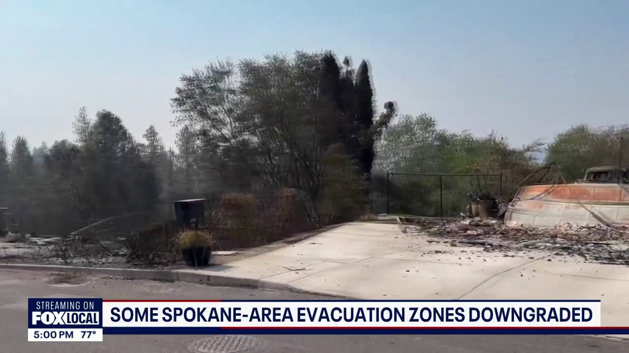 Thousands allowed home as Spokane fires ease