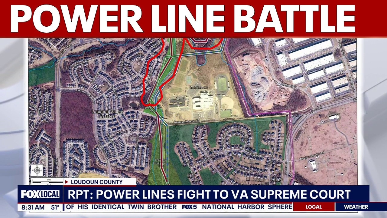 Battle over Loudoun County power lines heads to Virginia Supreme Court