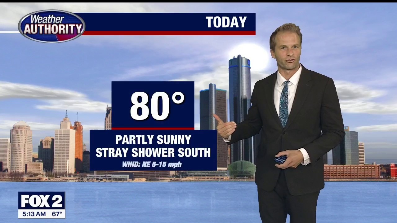 Pleasant temps Thursday, chance for showers