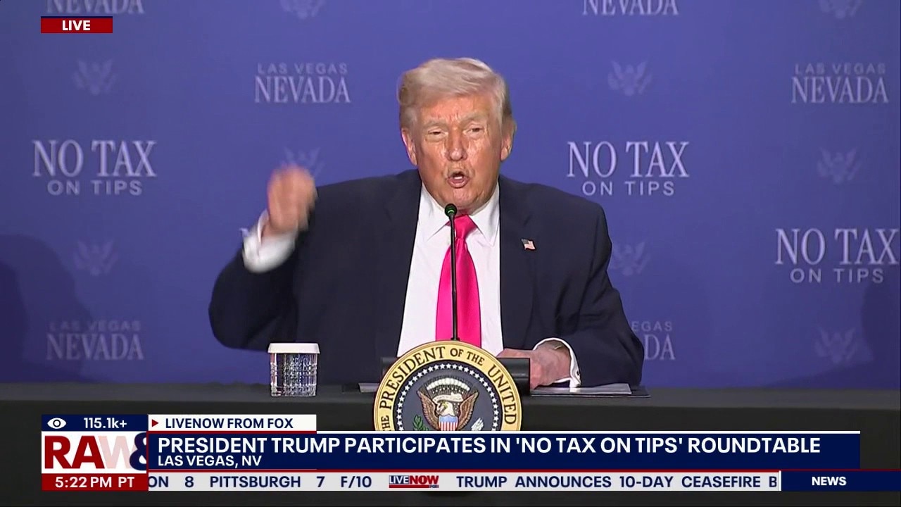 President Trump attends tax day roundtable in Las Vegas