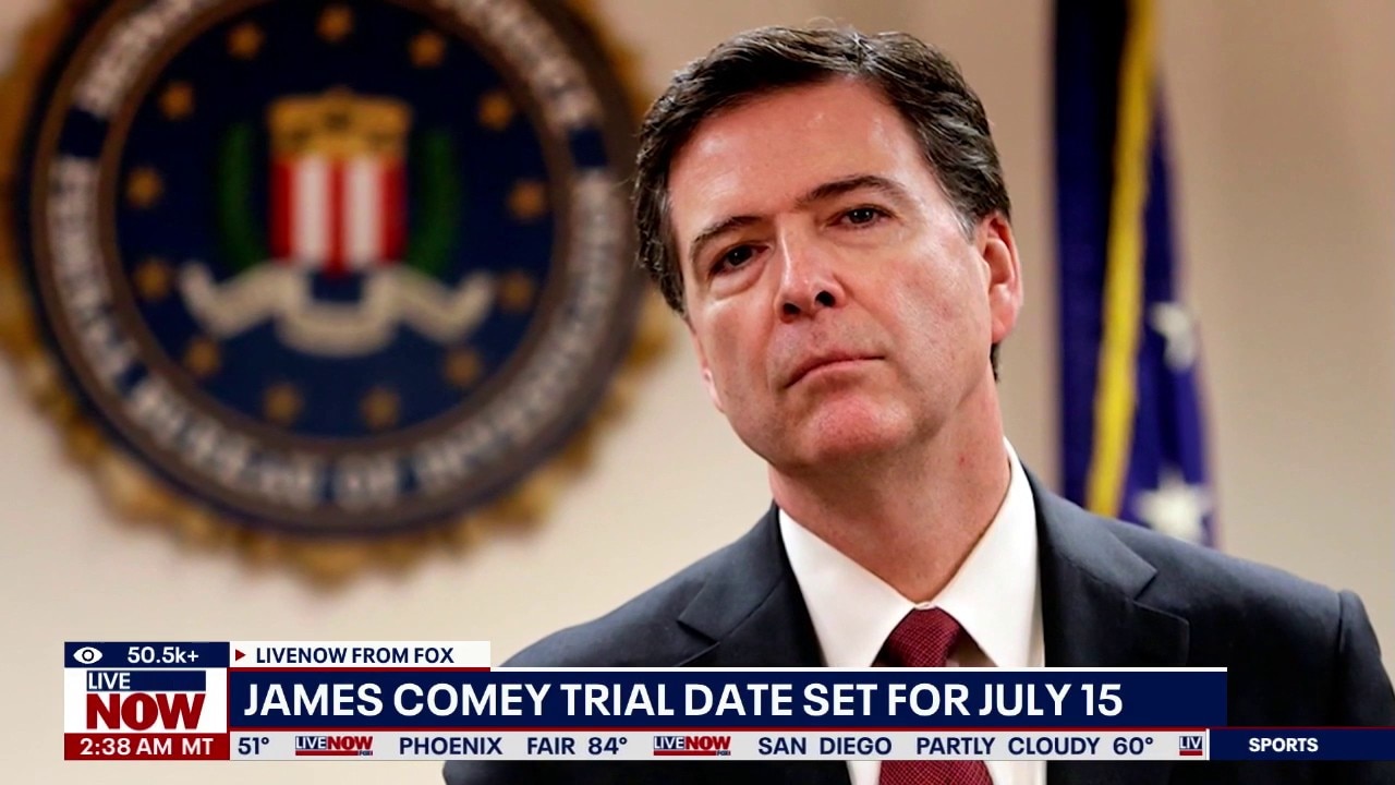 James Comey trial date set for July 15