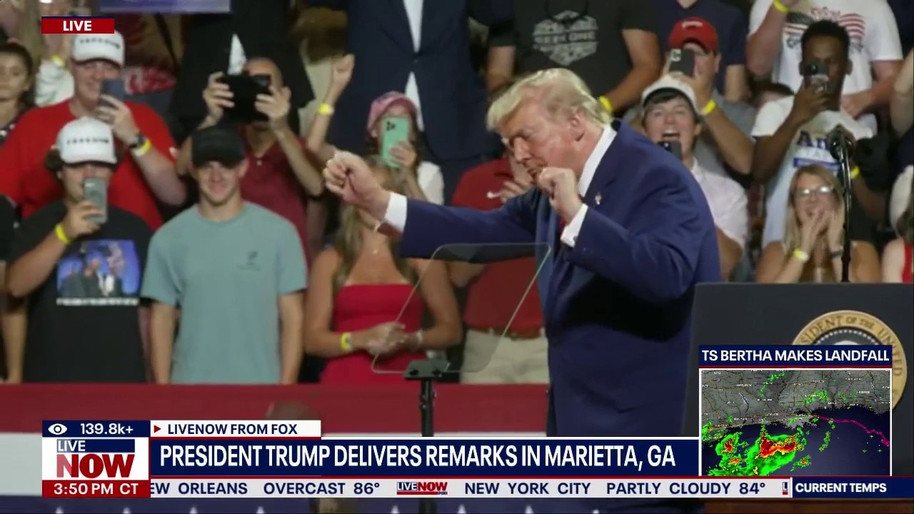 President Trump promotes 'Trump Accounts' in Georgia